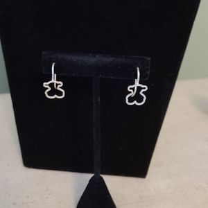 Tous 925 silver open dangle earring
